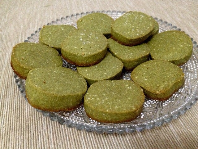 微苦抹茶沙布列酥饼
