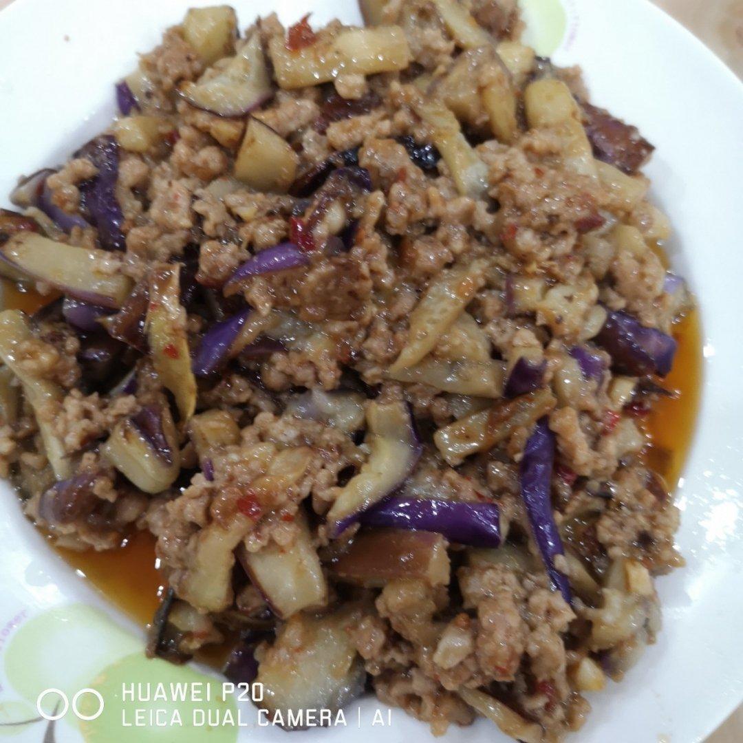 红烧肉沫茄子