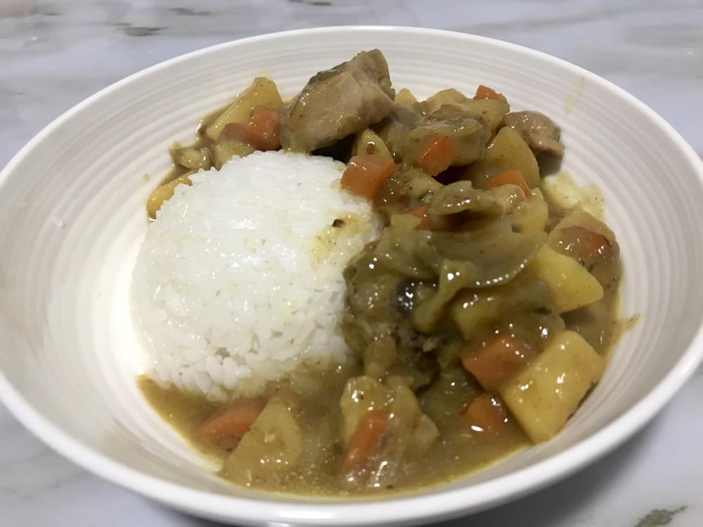 减脂三餐·电饭煲 | 苹果酸奶咖喱鸡