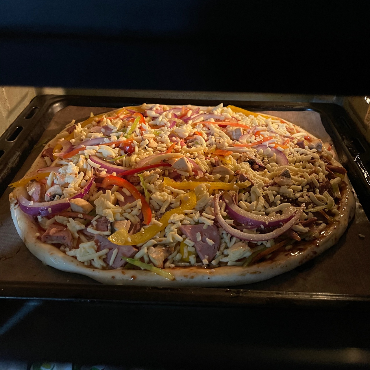 嗨翻天～手工烤大披萨的做法 步骤16