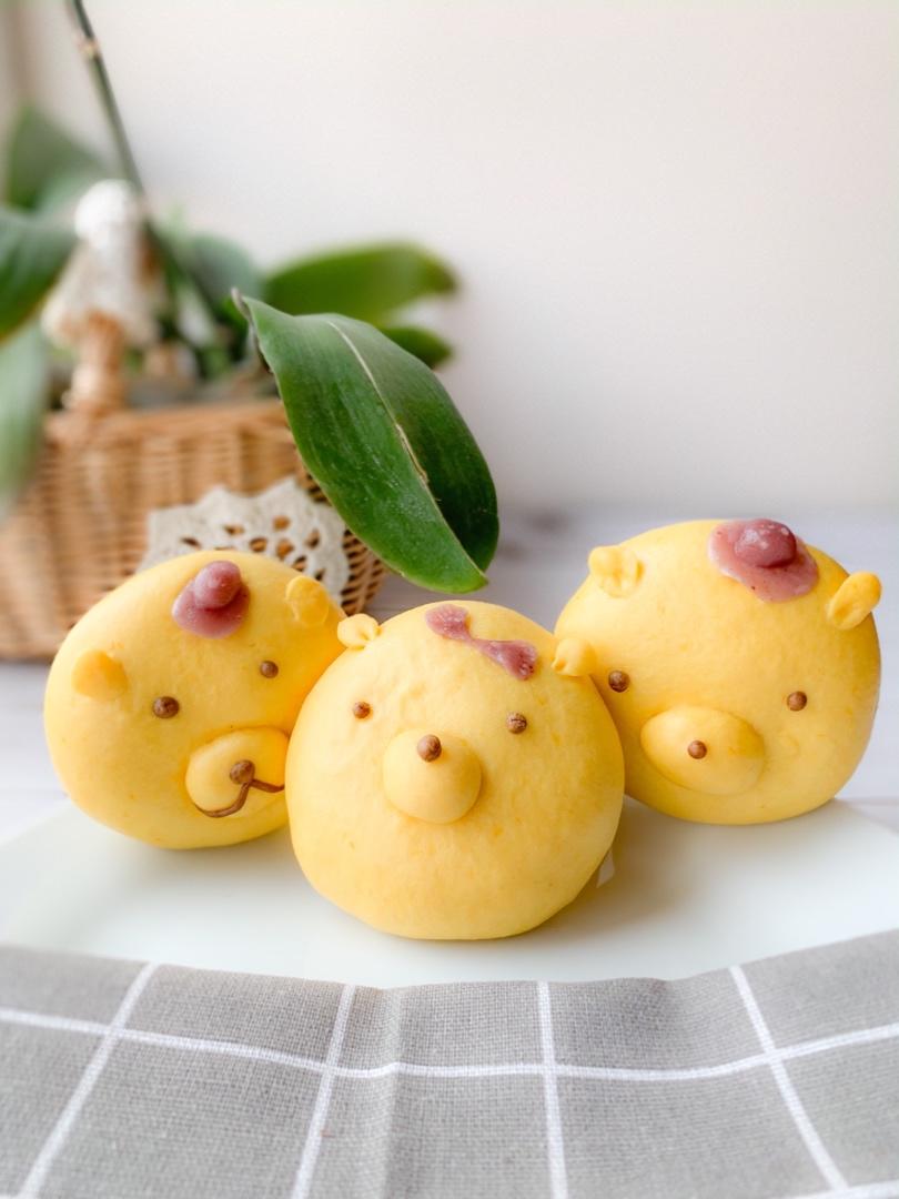 一次发酵卡通馒头包子