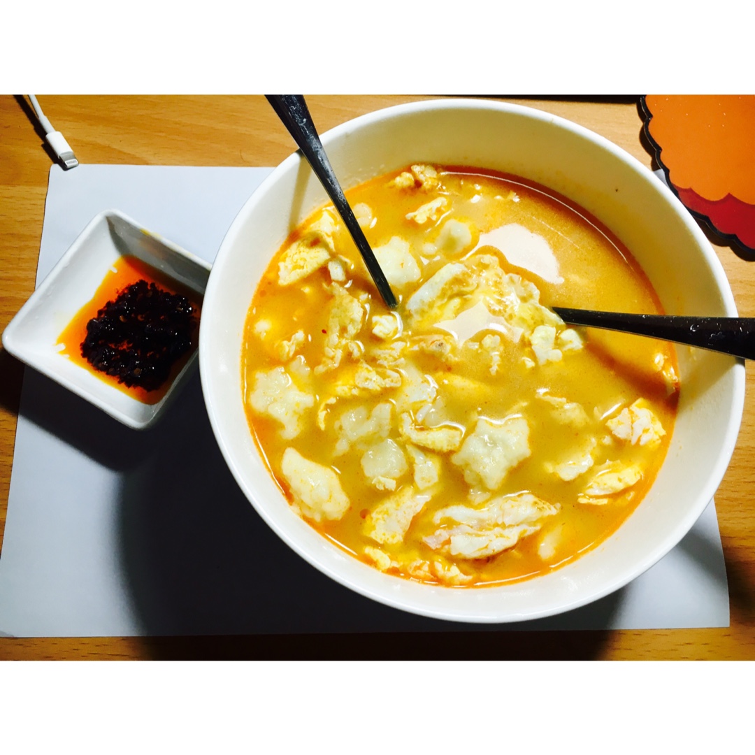 西红柿鸡蛋疙瘩汤