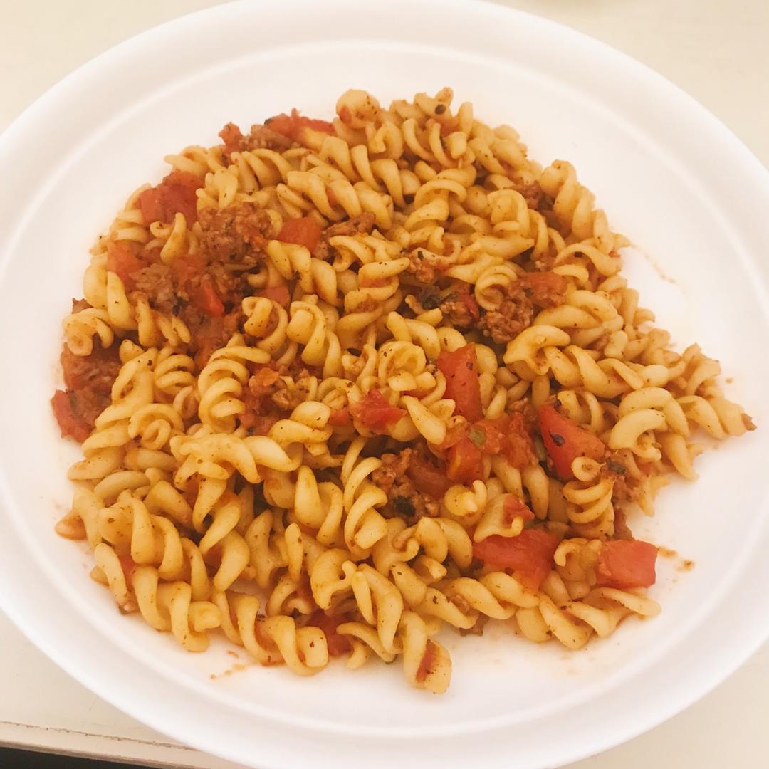 意大利肉酱螺旋面fusilli（调整口味版）
