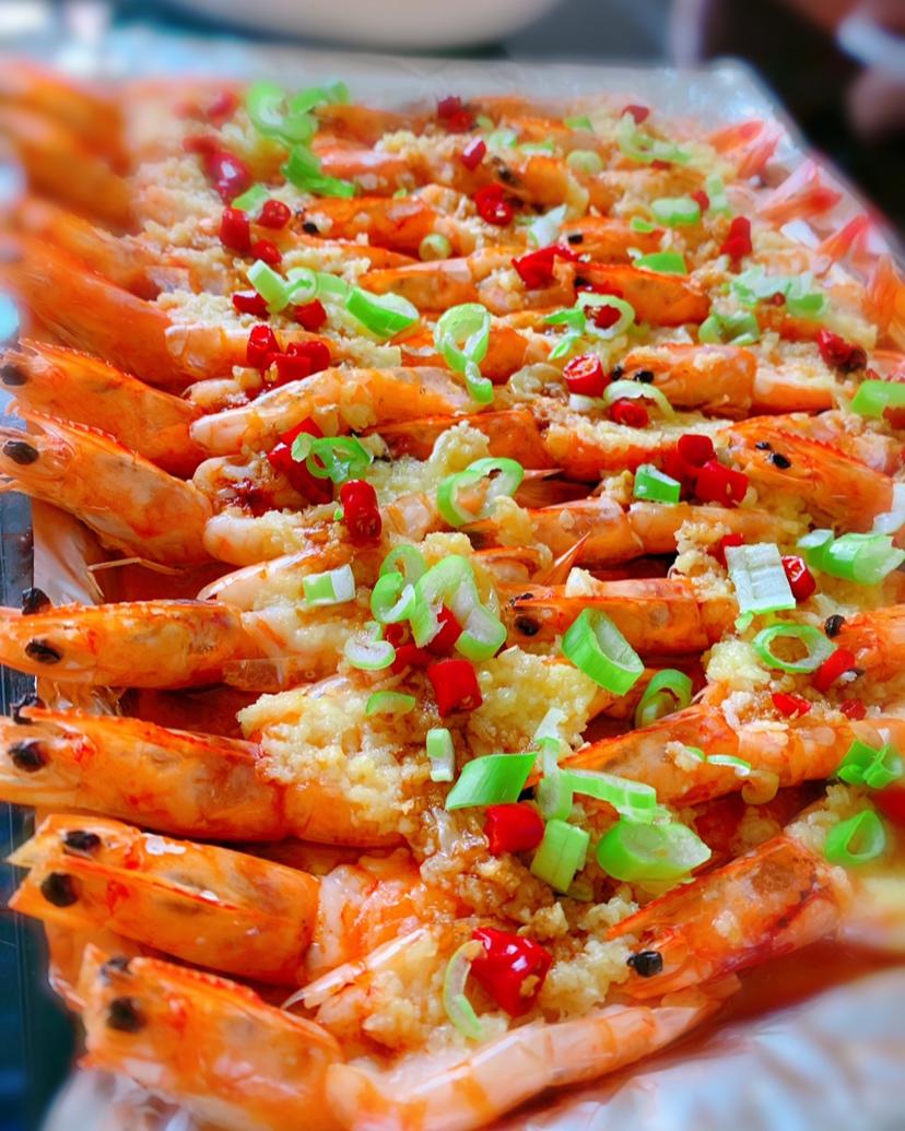 蒜蓉烤虾烤箱版