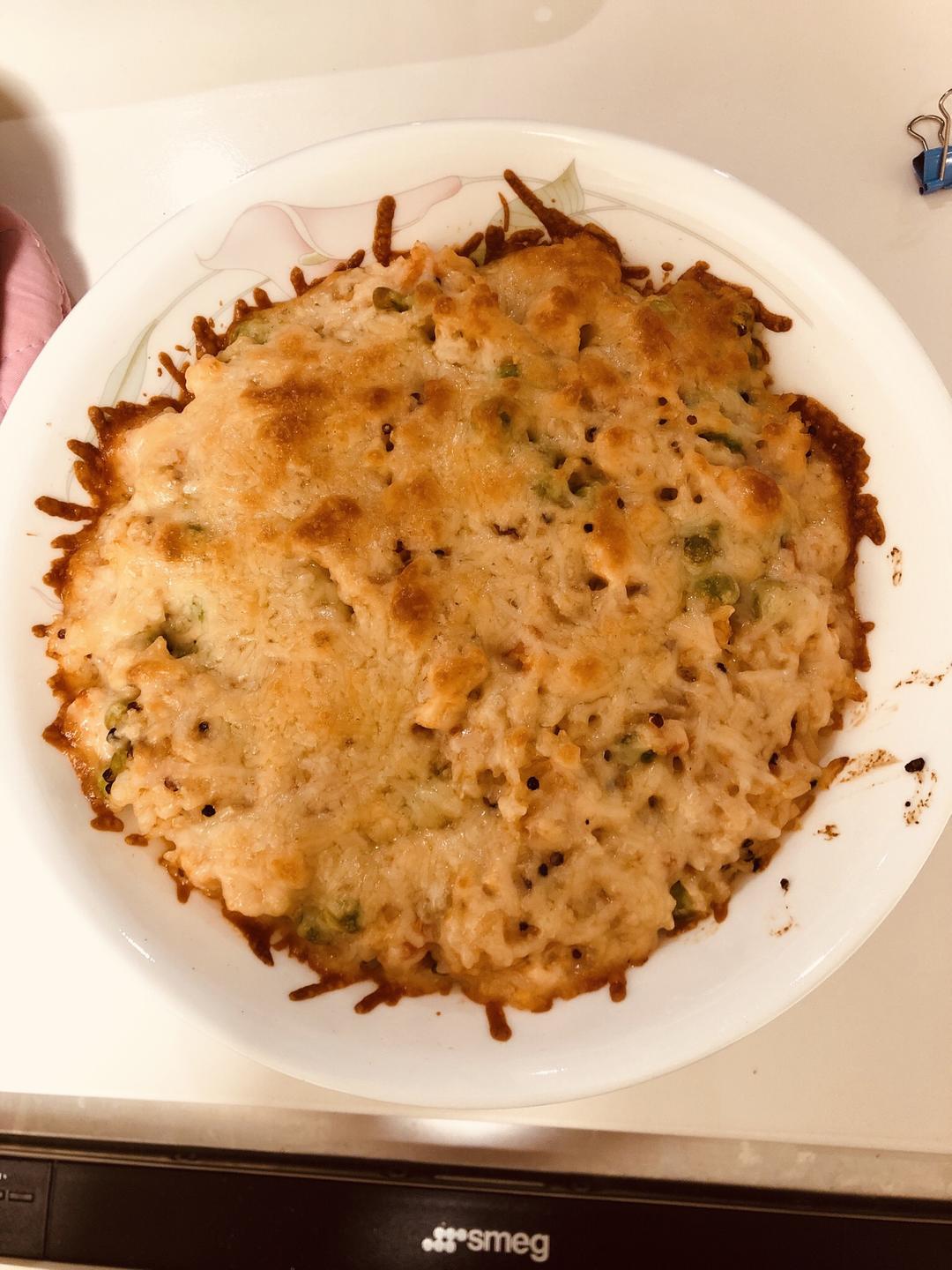 三文鱼芝士焗饭