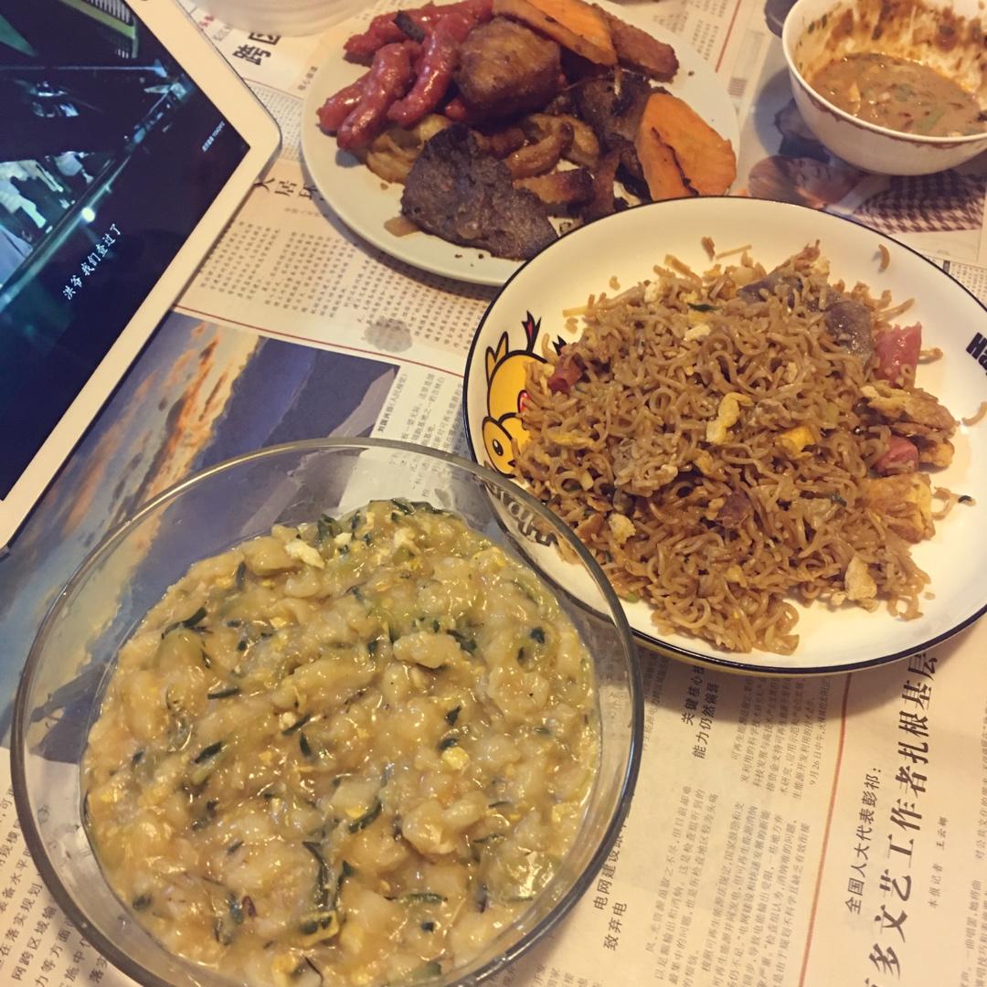 黄瓜鸡蛋疙瘩汤