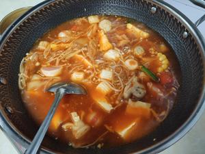 打卡无肉韩式泡菜汤🌝的做法 步骤2