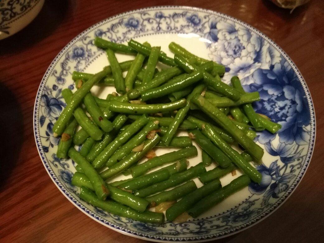 健康少油蒜泥拌长豆（豇豆）