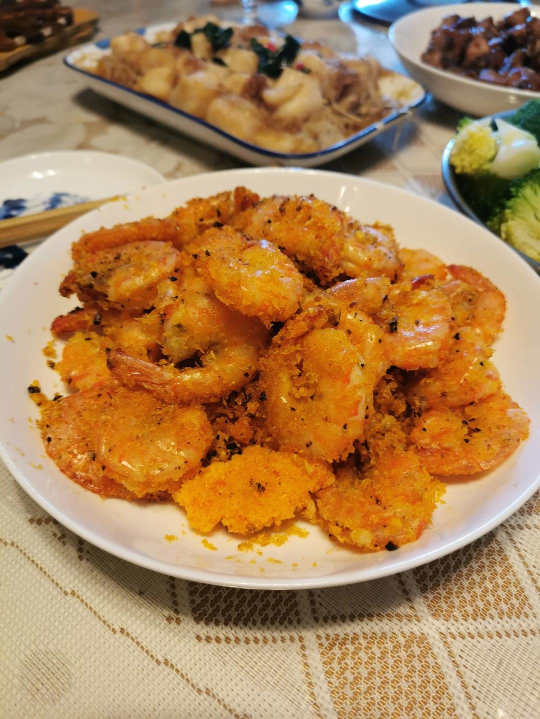 年夜菜——避风塘炒虾