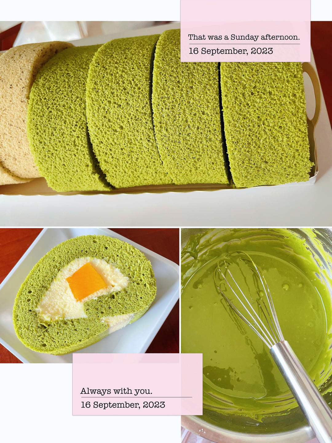 一份抹茶蛋糕卷笔记
