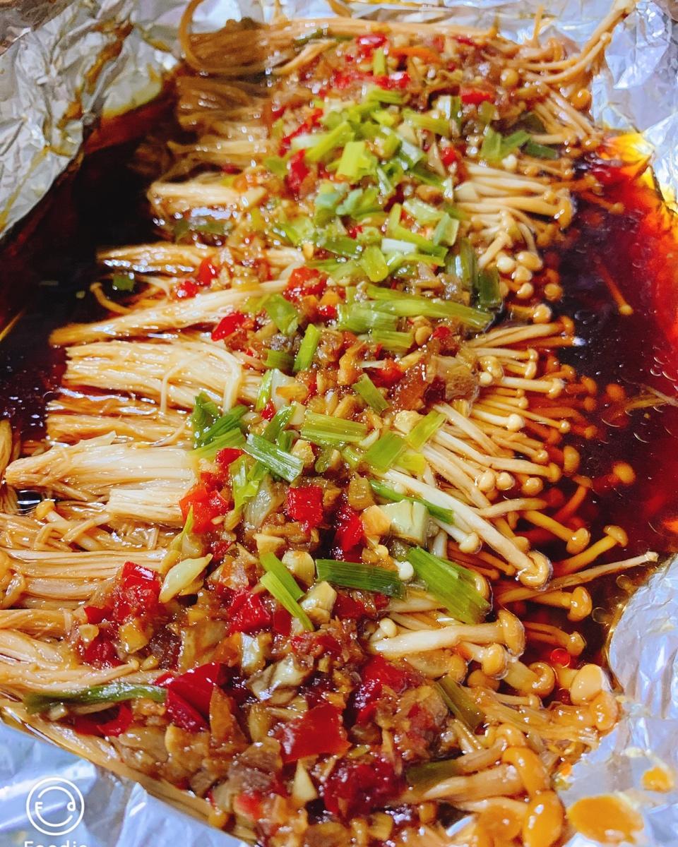 蒜蓉烤金针菇（烤箱版）