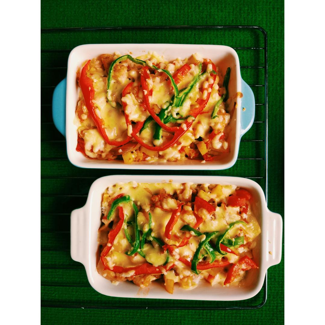 番茄鸡肉浓情焗饭【两人份】