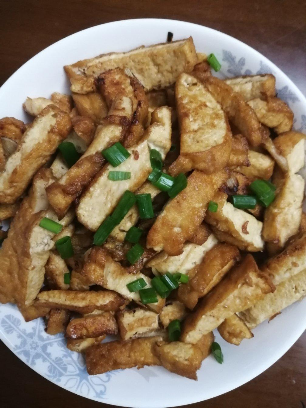 青椒油豆腐