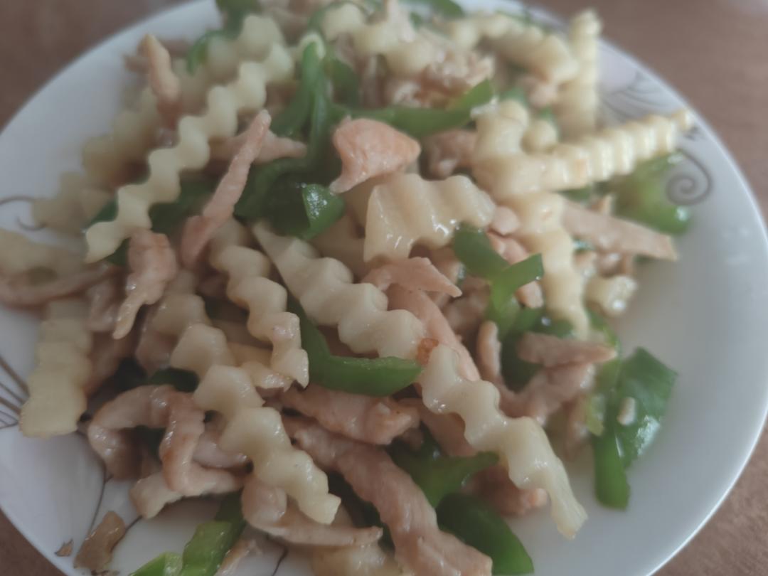 香菇肉丝辣炒山药