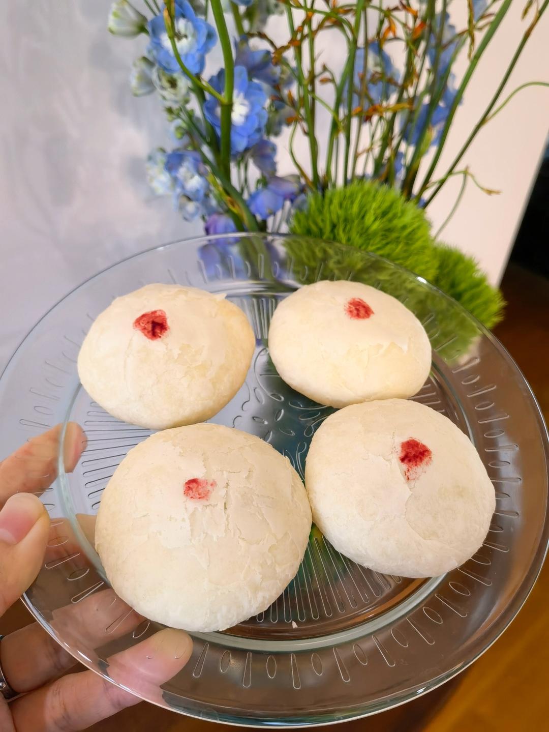 玫瑰鲜花饼，快手烫面法免出膜版，超级香酥！