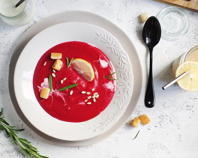 迷迭香甜菜根土豆浓汤Rosemary beetroot potato soup的做法