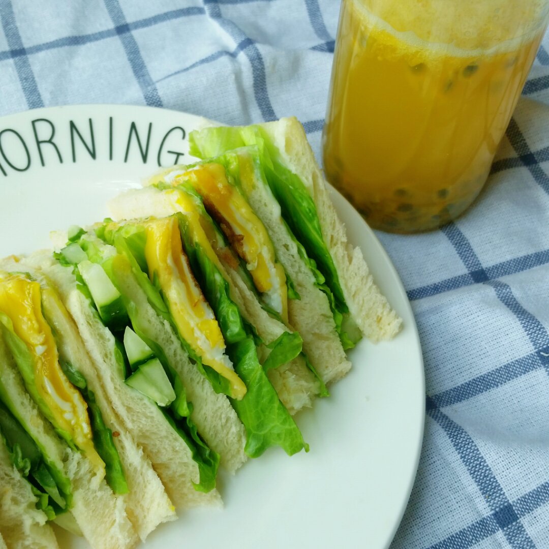 火腿芝士蛋三文治