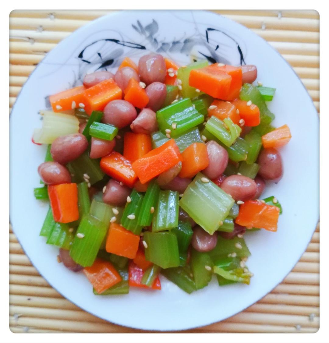 凉拌芹菜胡萝卜花生米的全部作品