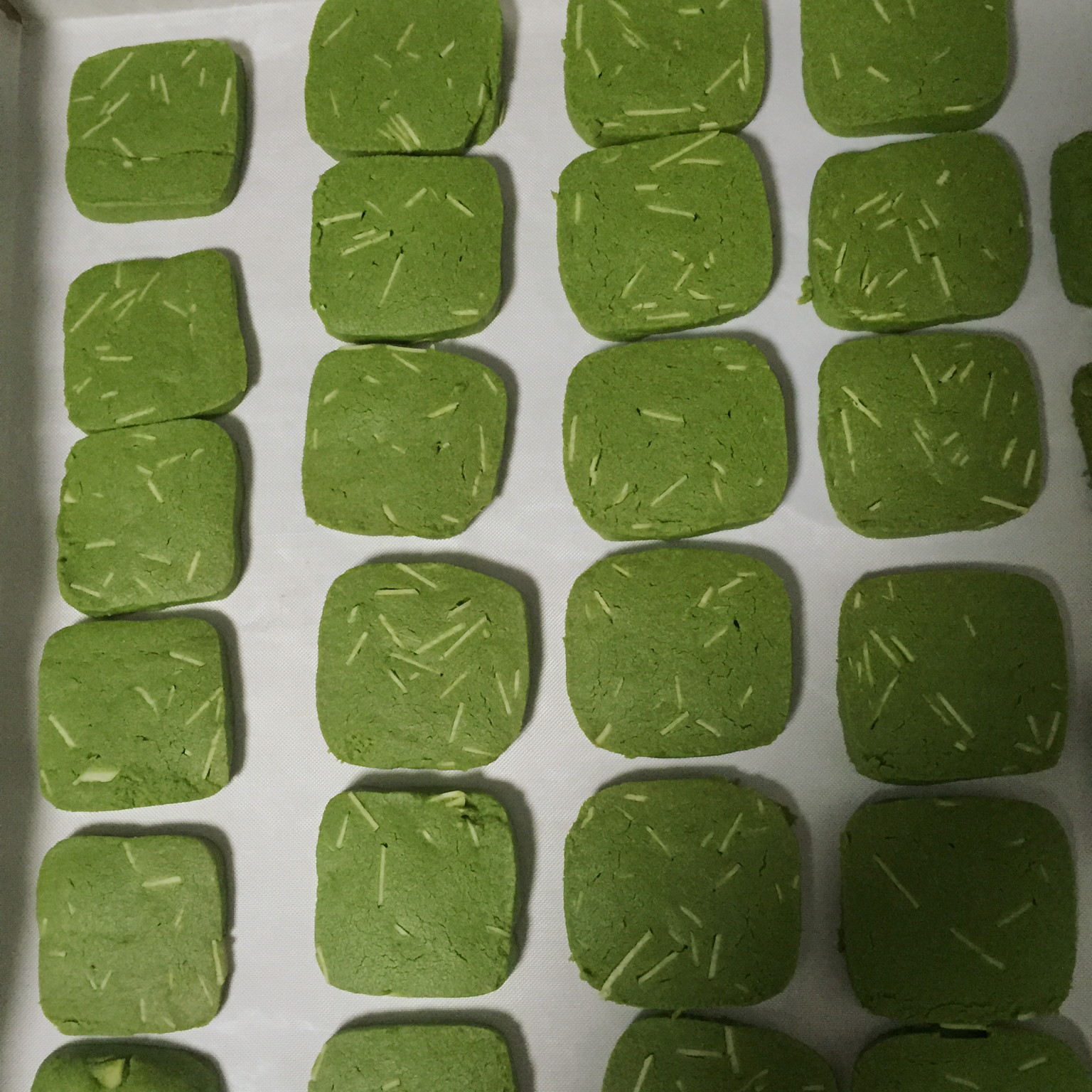 抹茶杏仁饼干