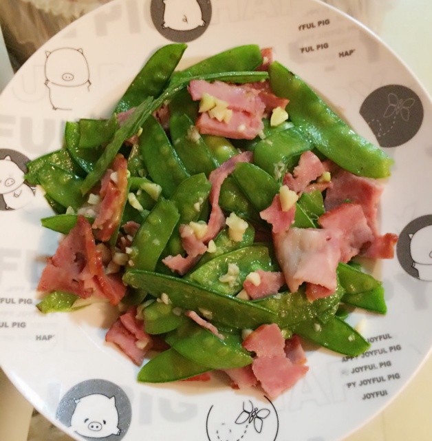 荷兰豆炒腊肉