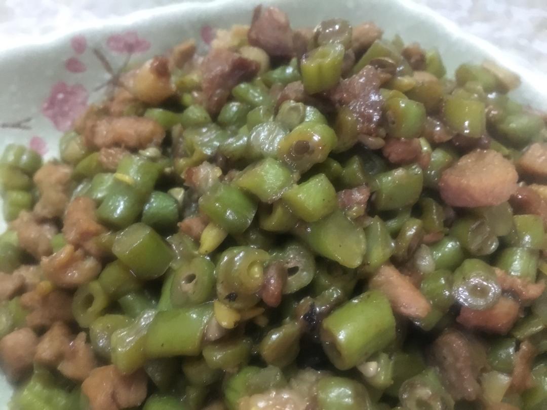 肉沫豆角下饭菜
