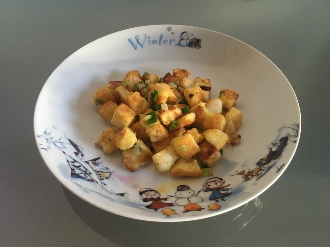 孜然炒烤馒头丁