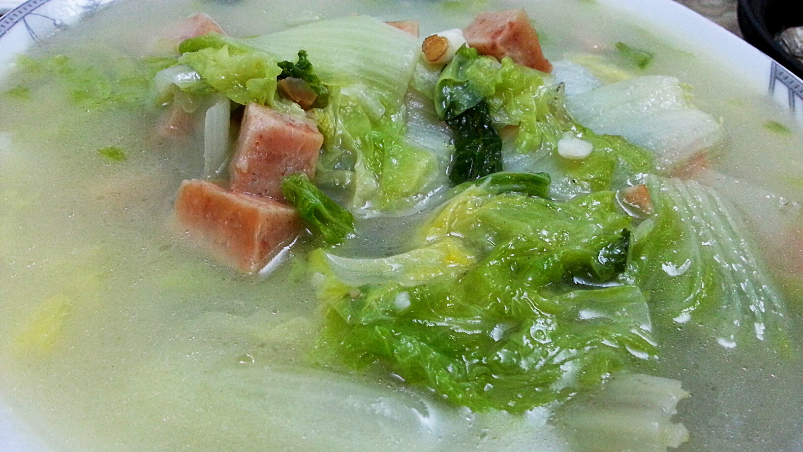 大白菜炖午餐肉