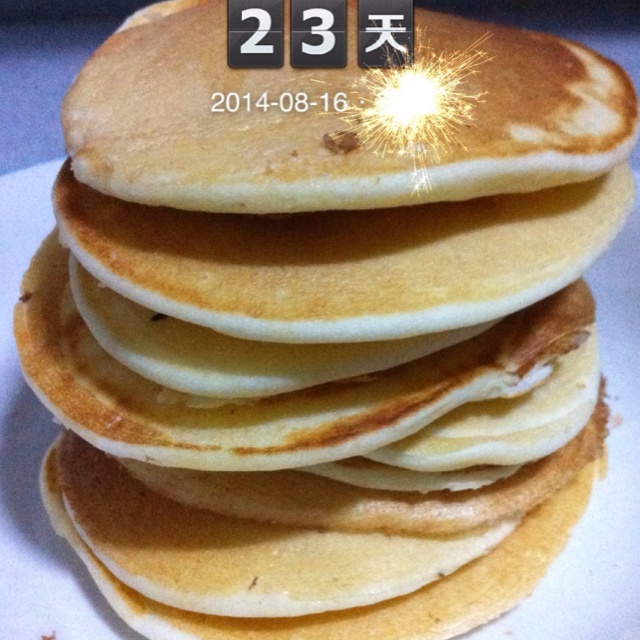 超级简单pancake【无黄油健康版】
