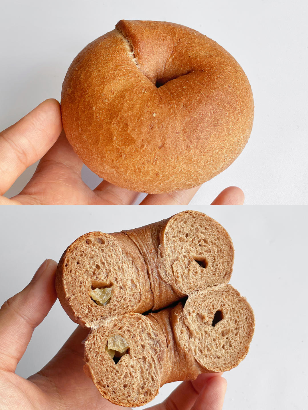 无糖油｜全麦肉桂提子贝果