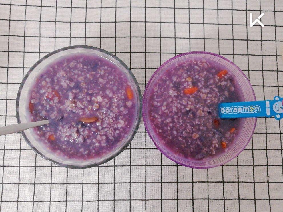 紫薯燕麦粥
