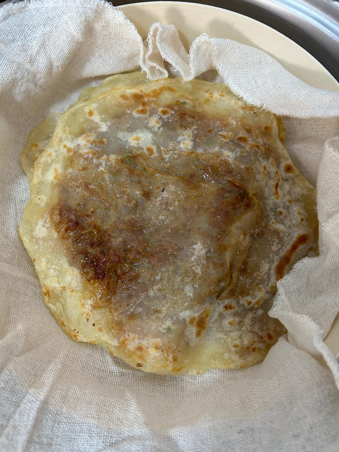 东河肉饼不翻车做法，皮薄如纸，巨好吃