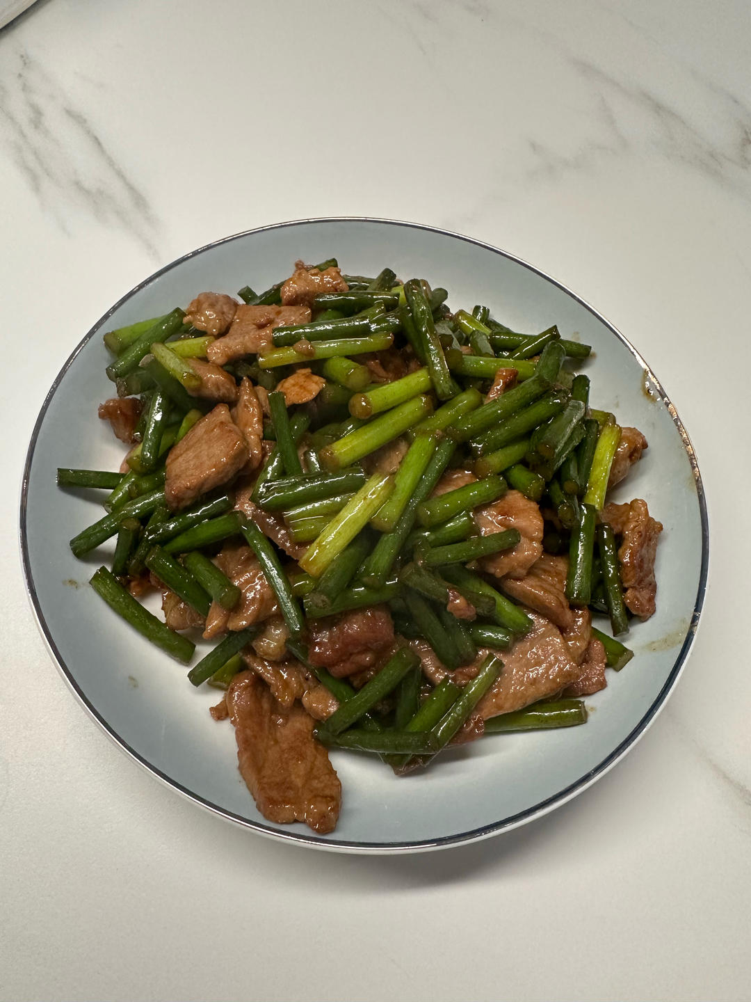 简单易做的下饭菜－蒜苔炒肉