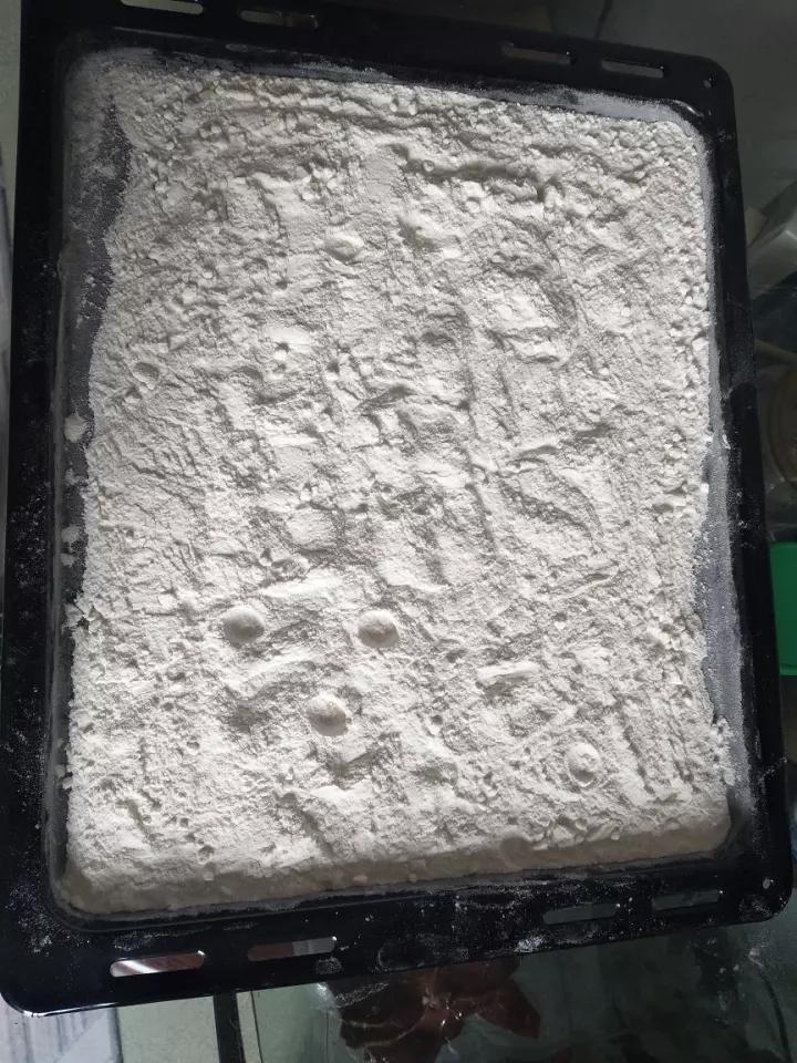 糕饼馅料中的熟粉制作