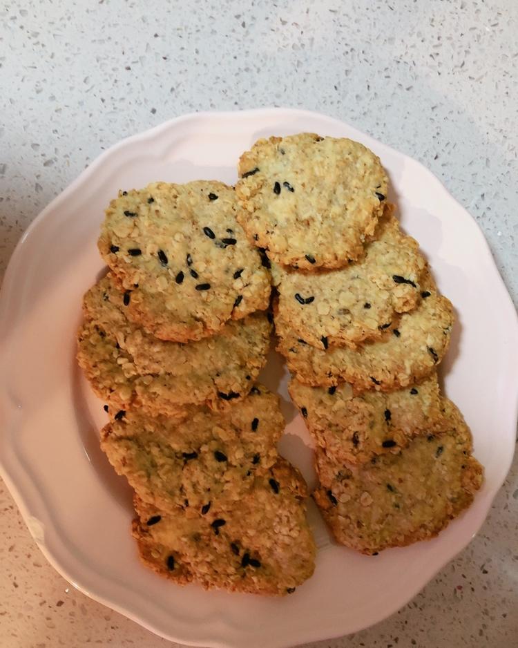 全麦咸味燕麦饼干！（少油无糖）