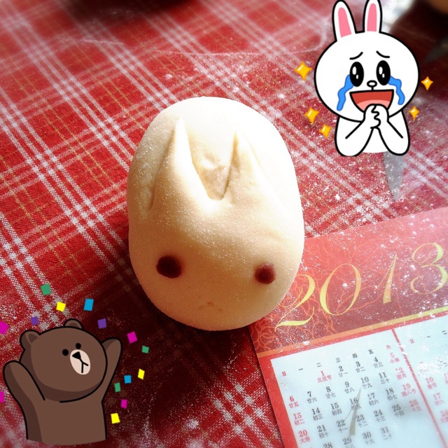 小兔子豆沙包
