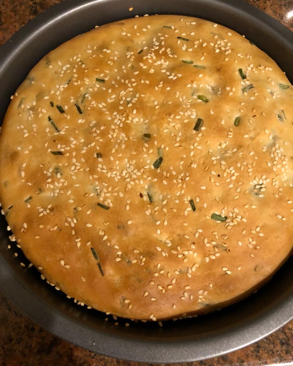 简易发面葱油饼（烤箱版）