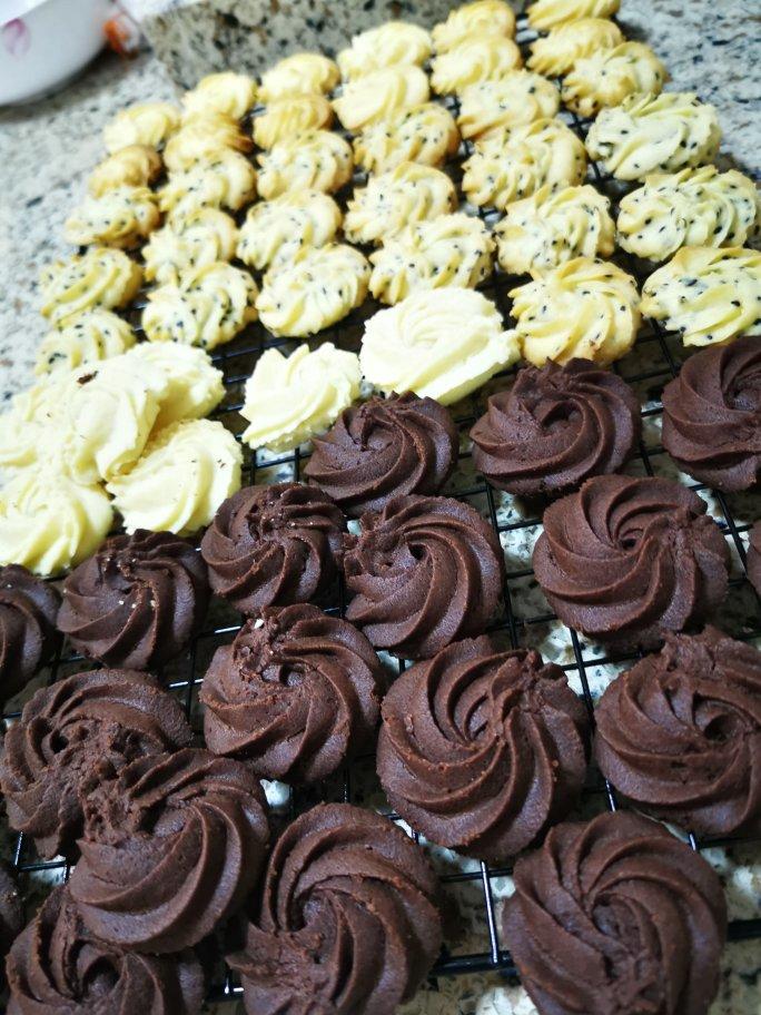 纹路清晰不翻车 一次做三种口味的曲奇