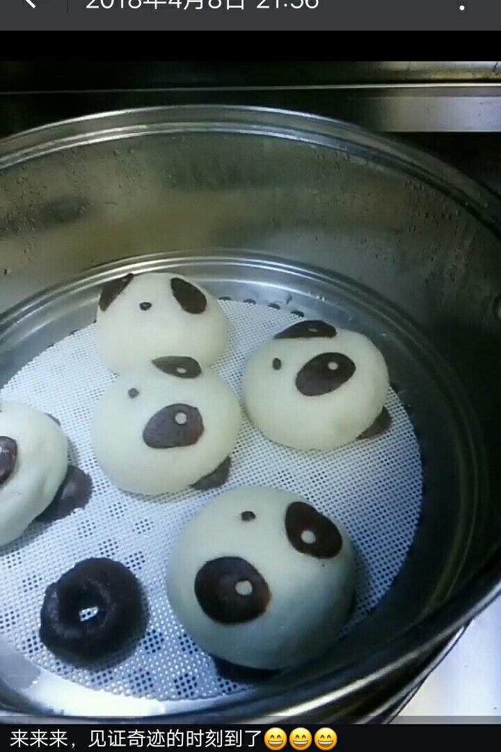 熊猫豆沙包&紫薯包