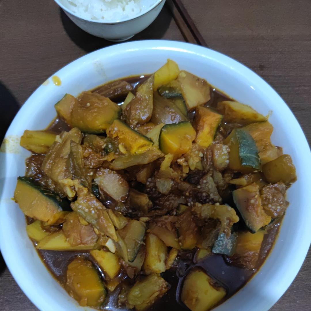 茄子炖南瓜土豆