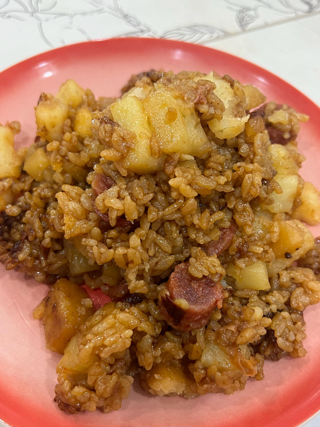 香绝了❗❗吃了还想吃的土豆腊肠焖饭❗❗