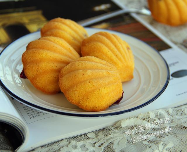 爆汁蓝莓玛德琳的做法