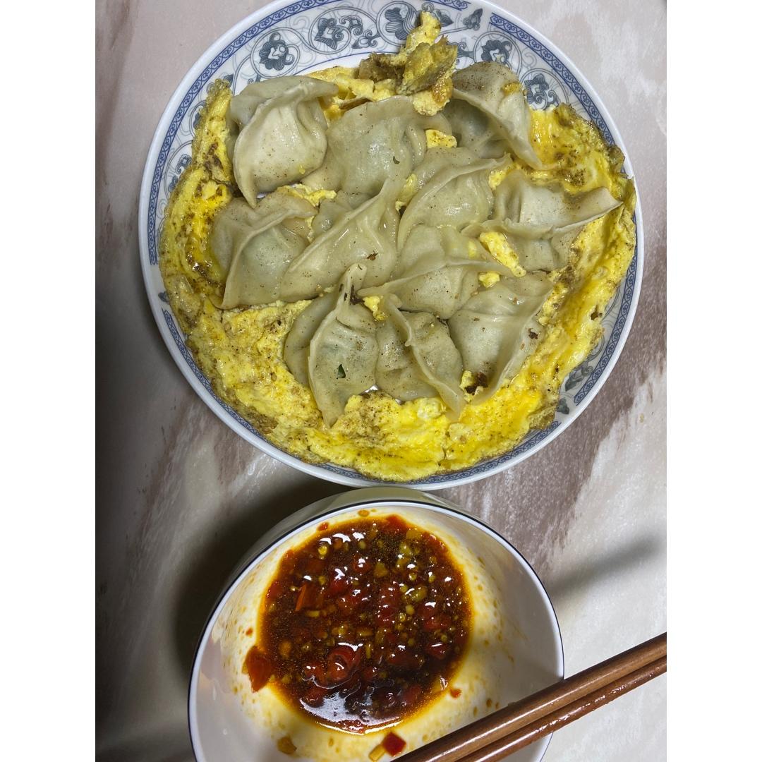 懒人快手抱蛋煎饺