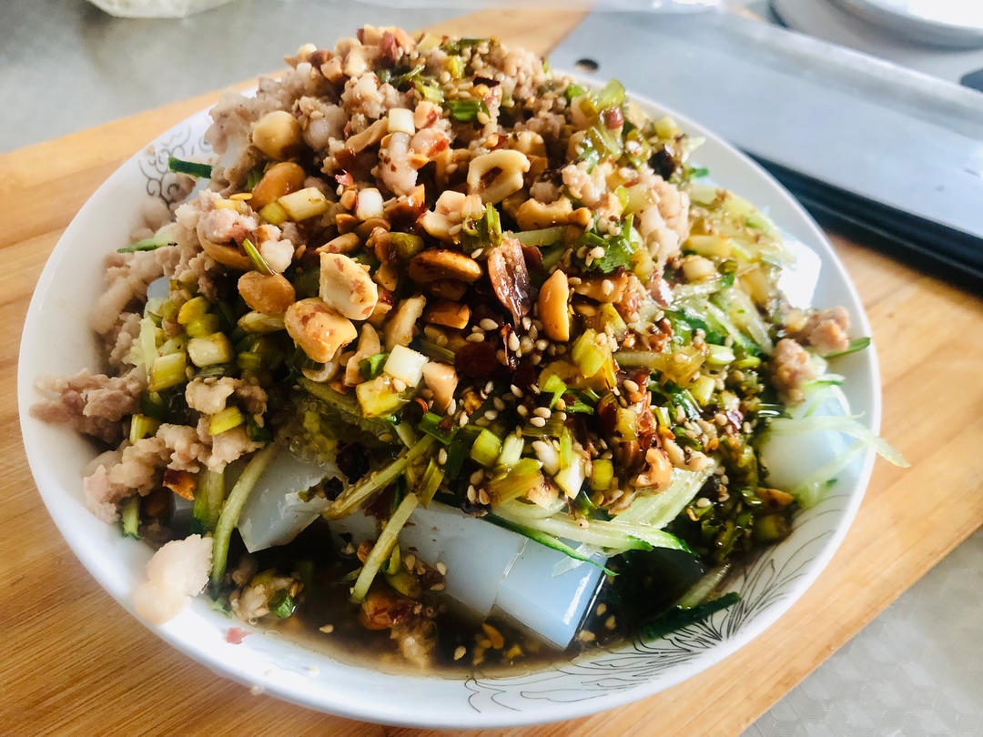 自制豌豆粉凉粉