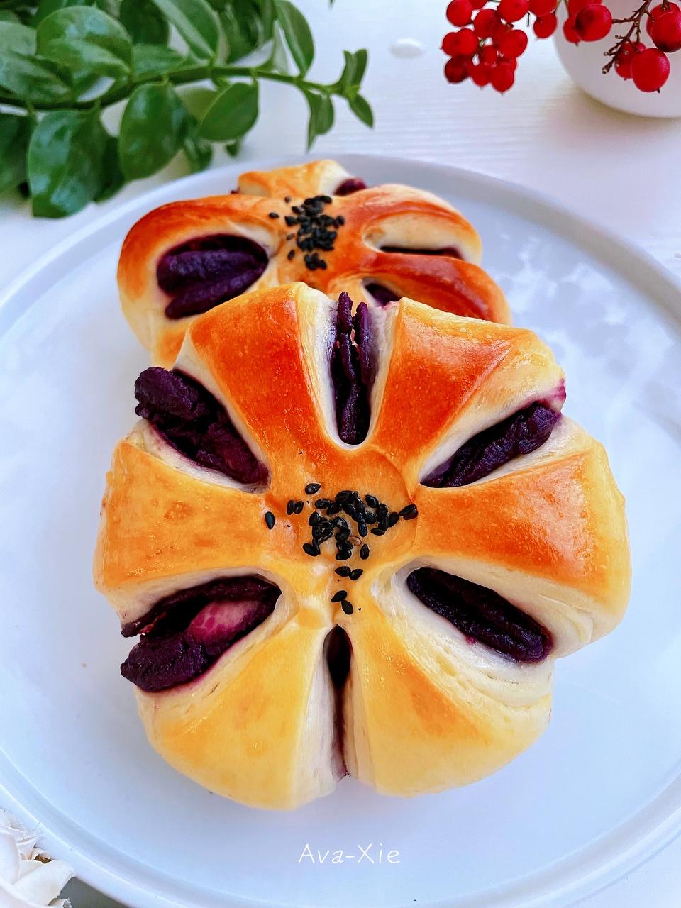 超级软的紫薯面包的做法