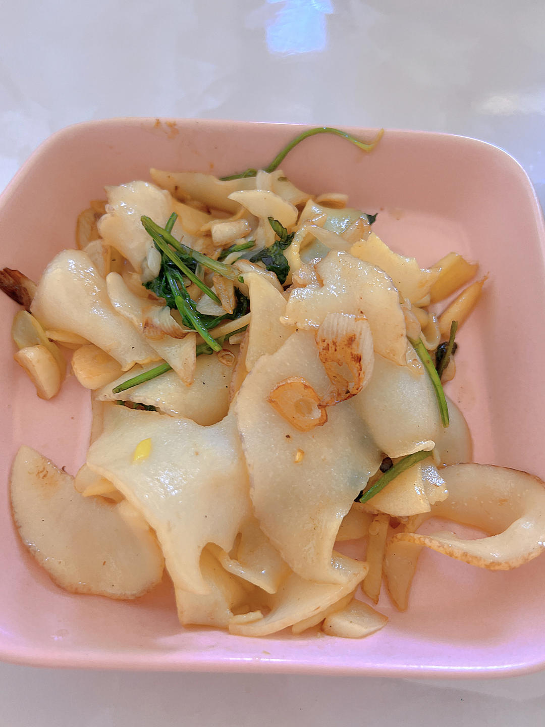 葱爆海螺片