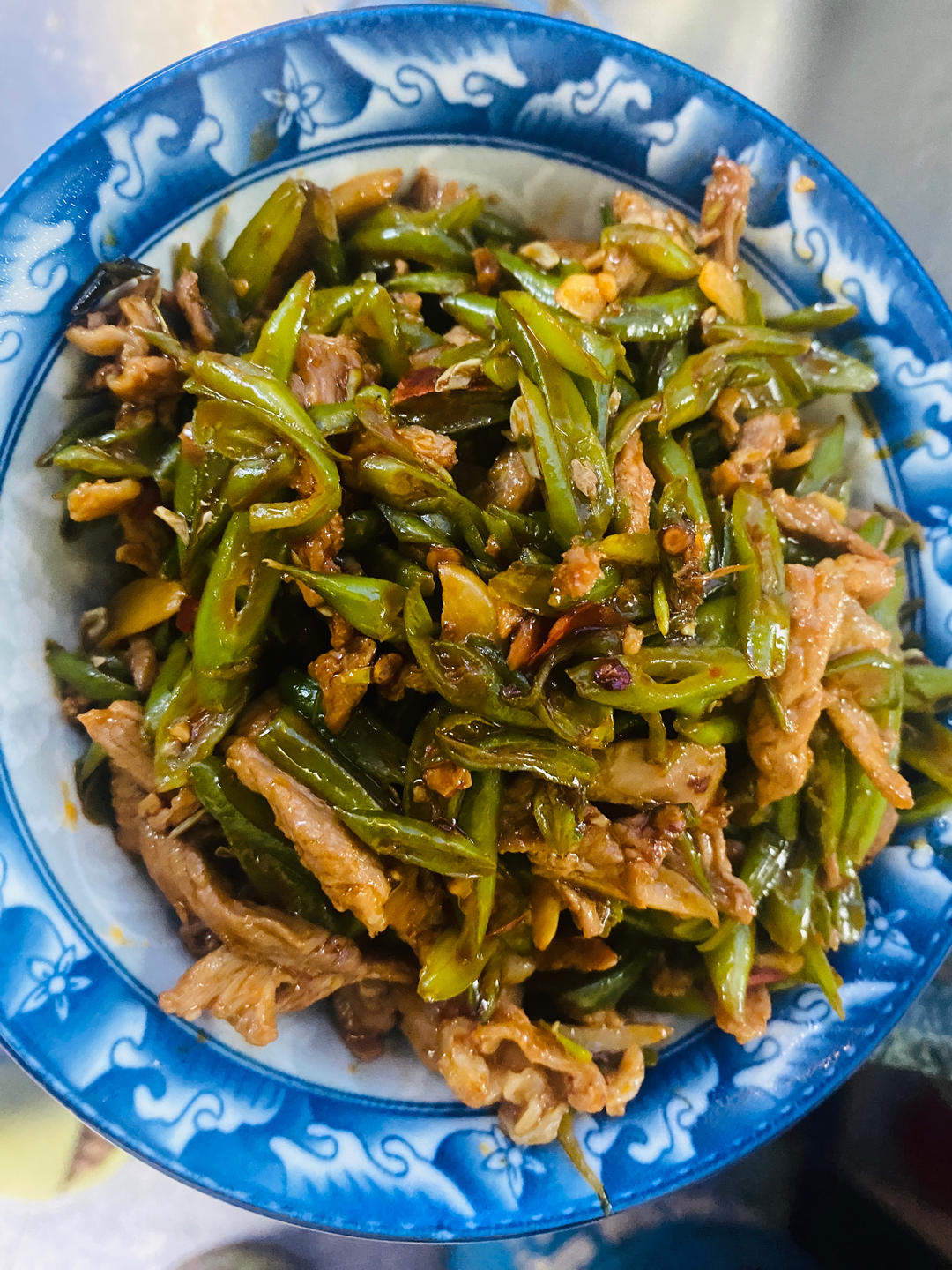 炒肉就得嫩—豆角炒肉（四季豆）