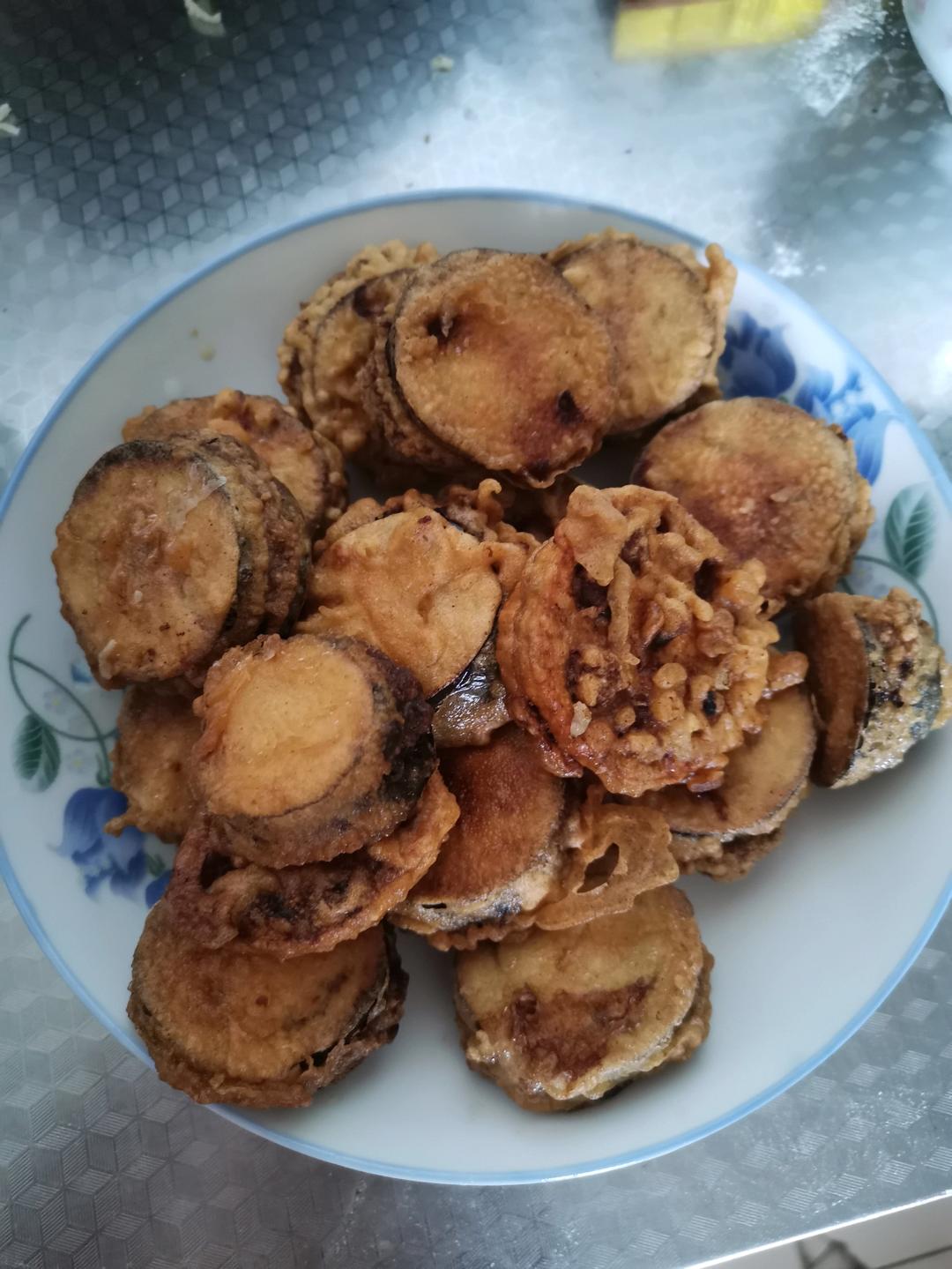 酥炸茄盒￨外酥里嫩