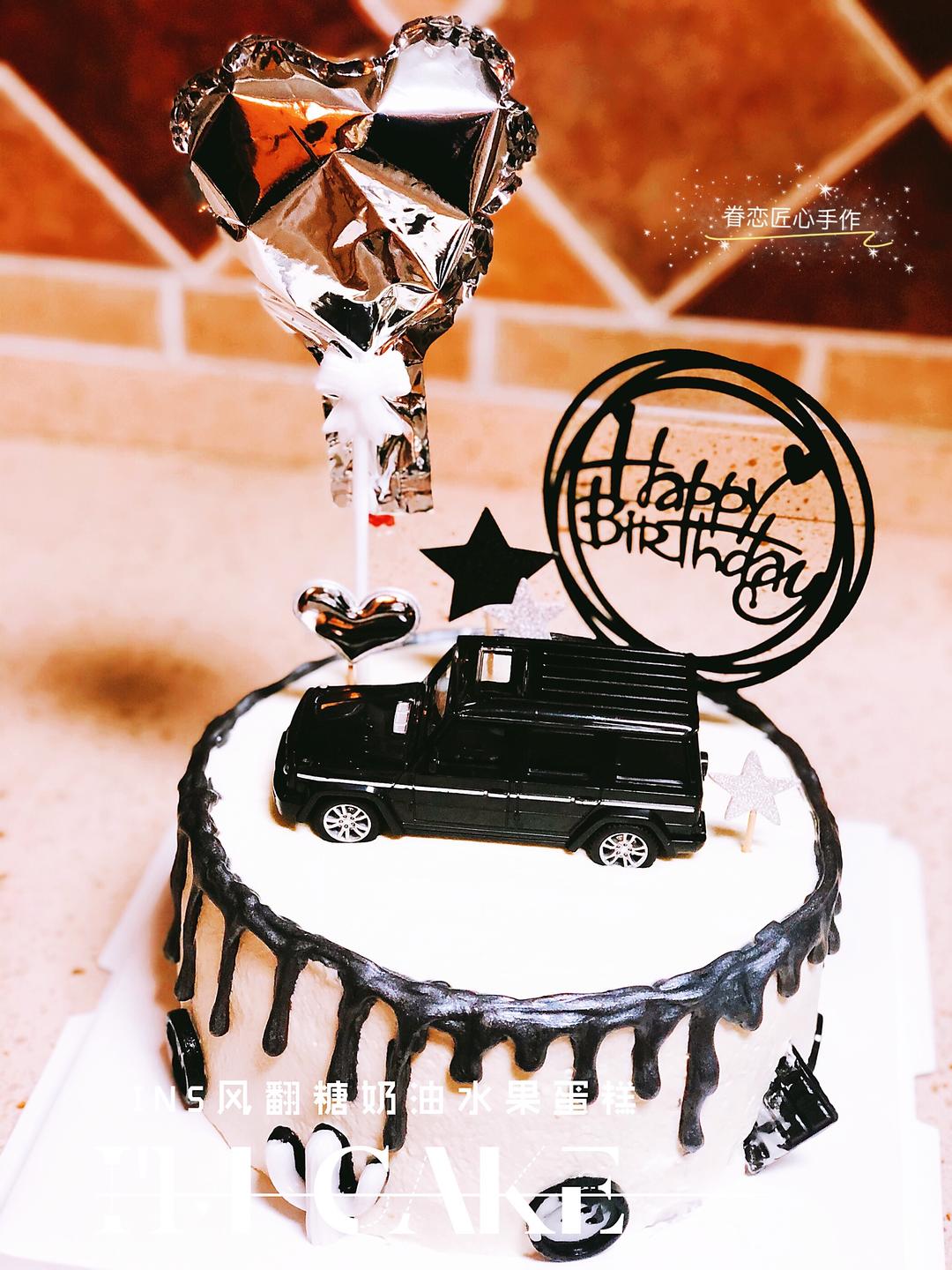 ins风翻糖水果鲜奶油蛋糕的做法