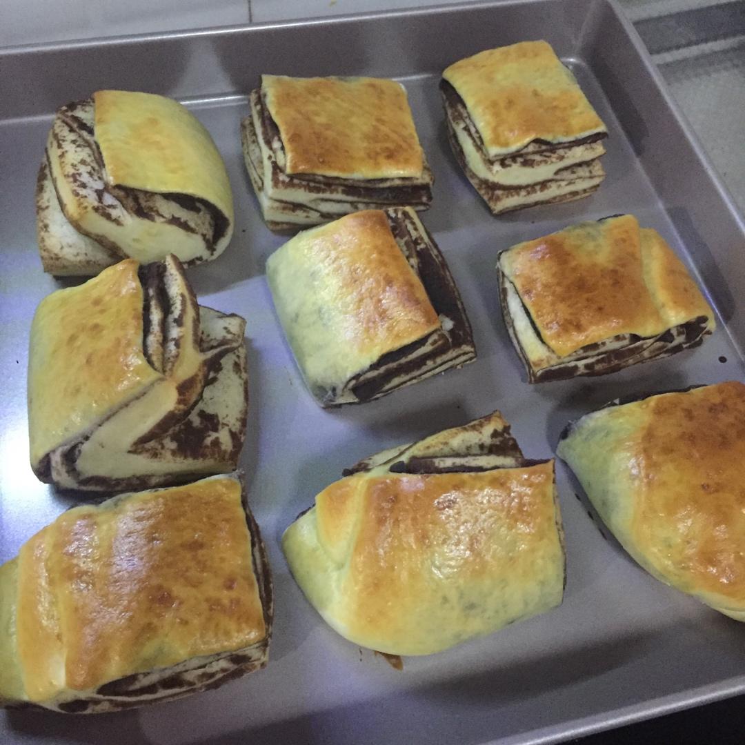 奶黄大理石小方包