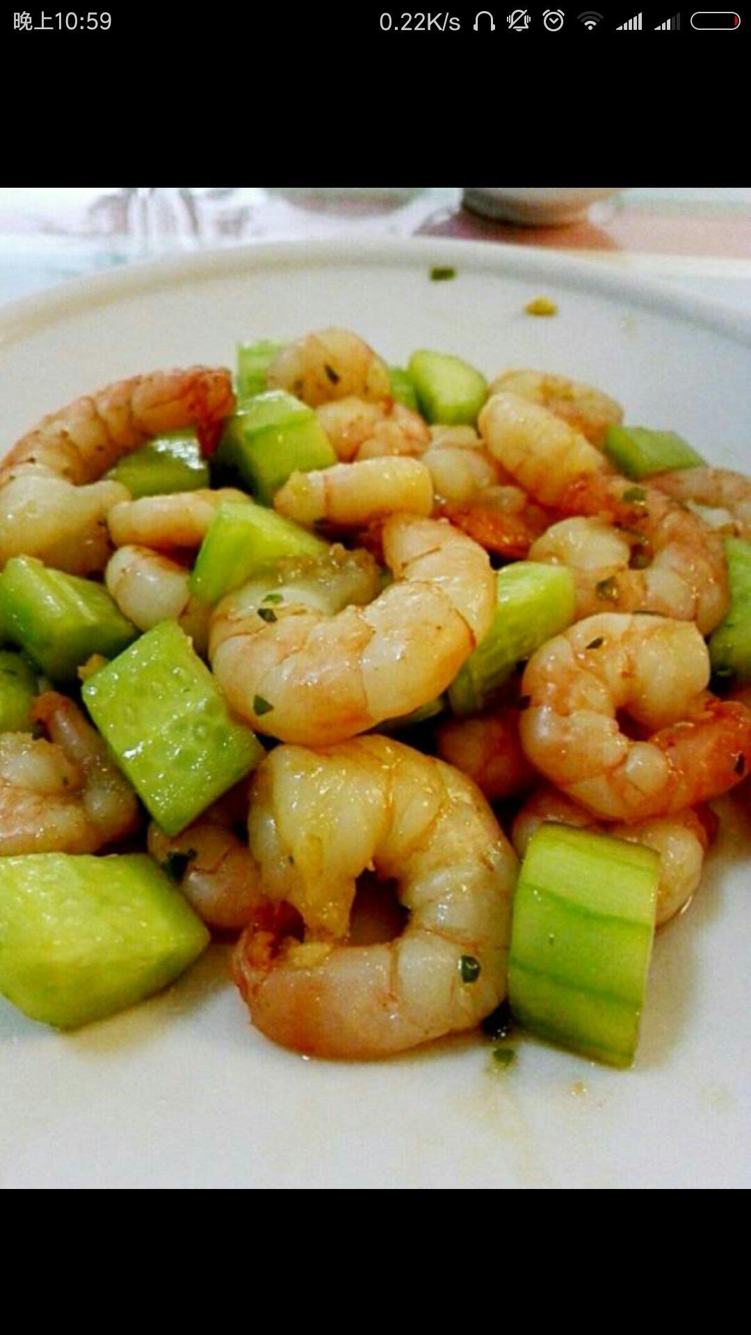 黄瓜虾仁的做法